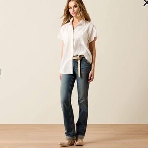 Ariat R.E.A.L. Straight Leg Jeans Mid Rise Women’s Size 30 Short